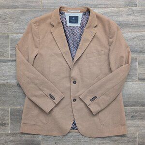Tailorbyrd Collection Blazer Men's Size 48R Camel Brown Strech
